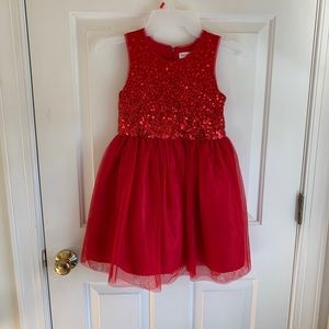 Cat & Jack Girls’ Sequined Holiday Dress 6X